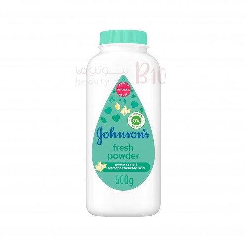 جونسون بودرة أطفال منعشة تعمل على تهدئة البشرة الحساسة بلطف وإنعاشها - 500 جم جونسون بودرة أطفال منعشة تعمل على تهدئة البشرة الحساسة بلطف وإنعاشها - 500 جم