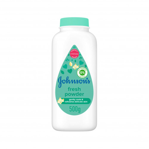 جونسون بودرة أطفال منعشة تعمل على تهدئة البشرة الحساسة بلطف وإنعاشها - 500 جم جونسون بودرة أطفال منعشة تعمل على تهدئة البشرة الحساسة بلطف وإنعاشها - 500 جم