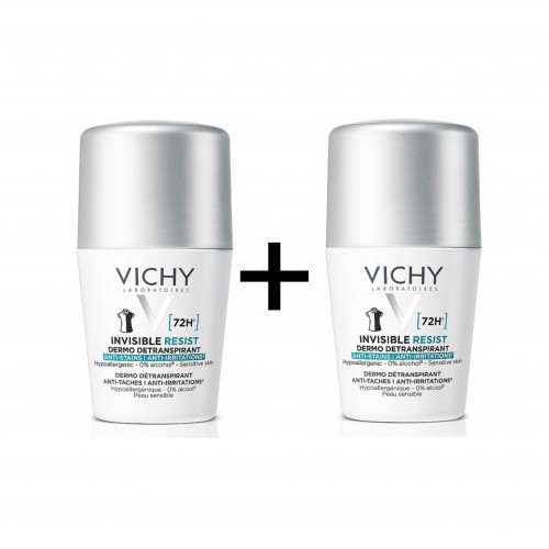 مزيل العرق غير المرئي لمدة 72 ساعة من فيشي 1+1 مجانا 50 مل