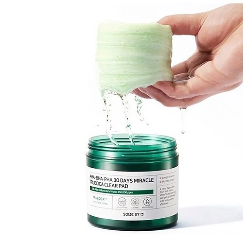 مسحات قطنية باحماض الفا وبيتا وبولي هيدروكسي 30 يوم لتنظيف البشرة من سوم باي مي - 125مل