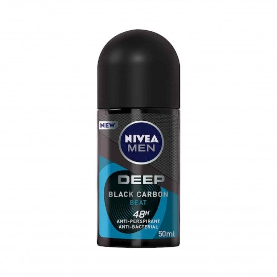 نيفيا رول اون مقاوم للتعرق ديب بلاك كربون بيت للرجال 50مل