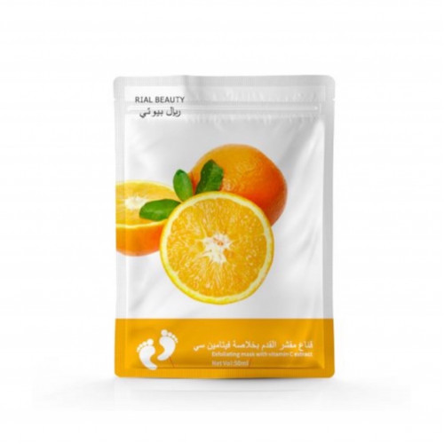 قناع مقشر القدم بخلاصة فيتامين سي من ريال بيوتي قناع مقشر القدم بخلاصة فيتامين سي من ريال بيوتي
