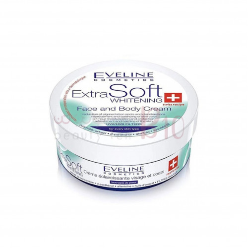 اكسترا سوفت كريم التفتيح للوجه والجسم فائق النعومة من ايفيلين -200مل