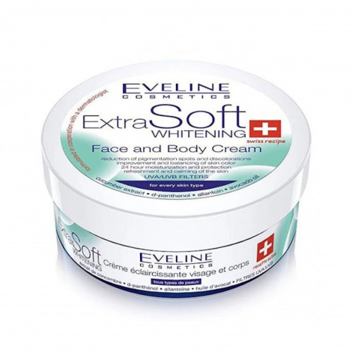 اكسترا سوفت كريم التفتيح للوجه والجسم فائق النعومة من ايفيلين -200مل