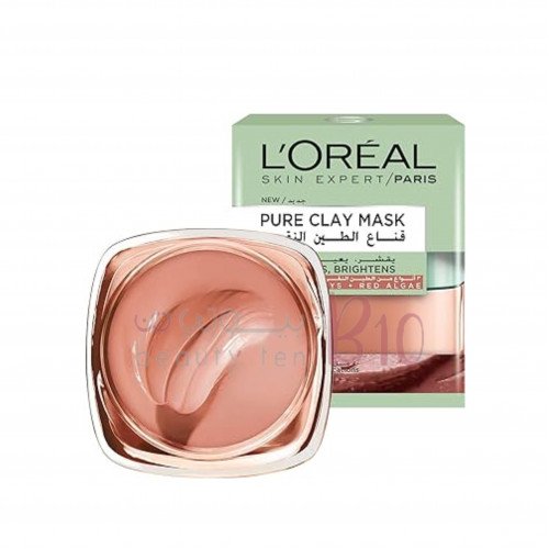 قناع الطين النقي مع الطحالب الحمراء من لوريال - 50 مل