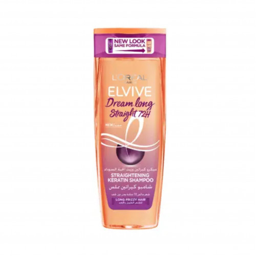 لوريال باريس الفيف شامبو  دريم لونج ستريت بالكيراتين - 600 مل