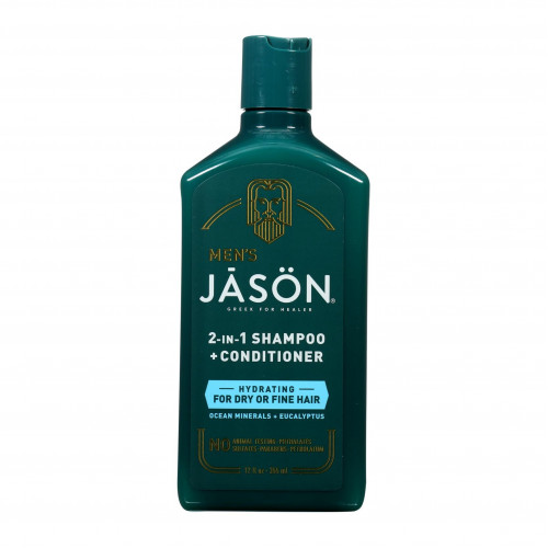 شامبو للرجال + بلسم 2 في 1 ، للشعر الجاف أو الناعم ، معادن المحيط + الأوكالبتوس 355مل شامبو للرجال + بلسم 2 في 1 ، للشعر الجاف أو الناعم ، معادن المحيط + الأوكالبتوس 355مل