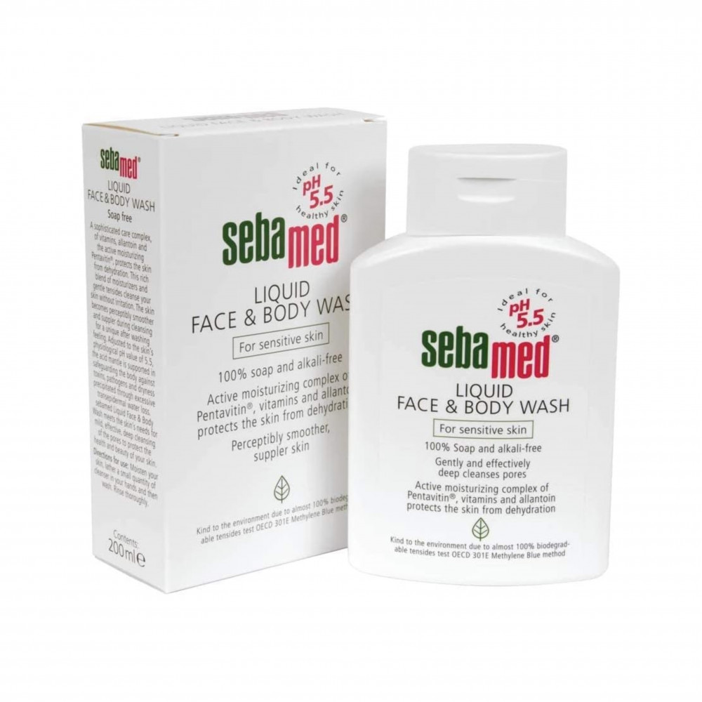 سيباميد منظف سائل للوجه والجسم 200 مل