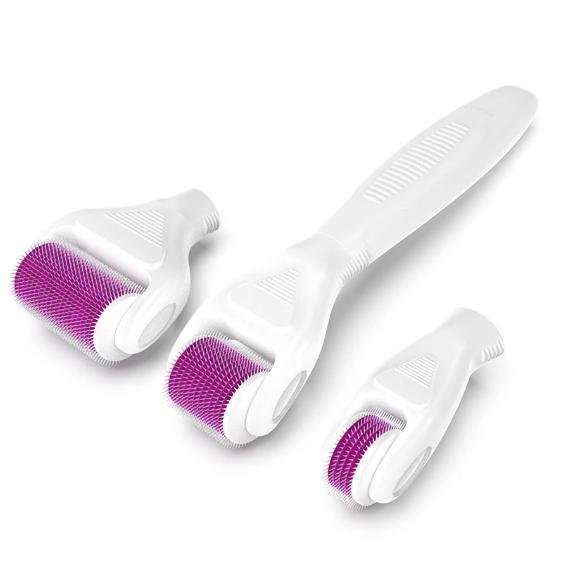 مجموعة ديرما رولر 4 في 1 للعناية بالبشرة