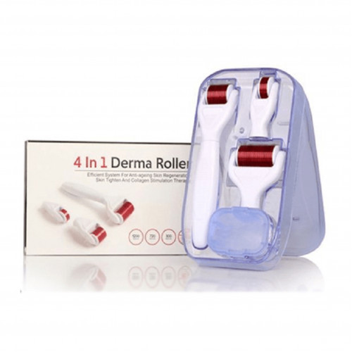 مجموعة ديرما رولر 4 في 1 للعناية بالبشرة