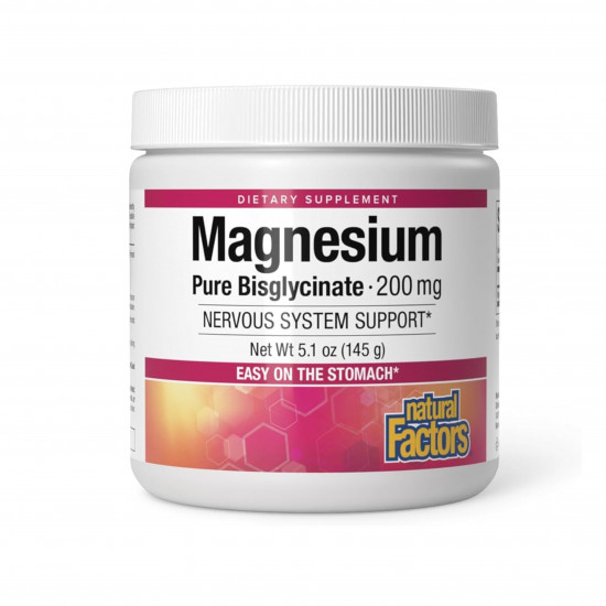 مكرر الجليسينات المغنيسيوم ، نقي من ناتورال فاكتور ، 200 ملجم 145جم