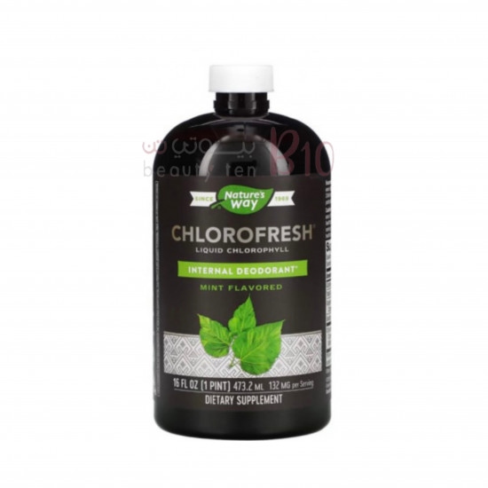 كلوروفيل سائل بنكهة النعناع من ناتشرز واي 480 مل كلوروفيل سائل بنكهة النعناع من ناتشرز واي 480 مل