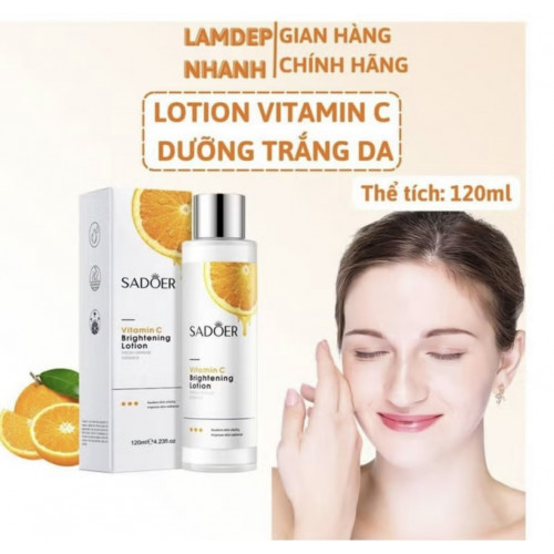 لوشن التنظيف والترطيب بالفيتامين سي من سادور 120مل