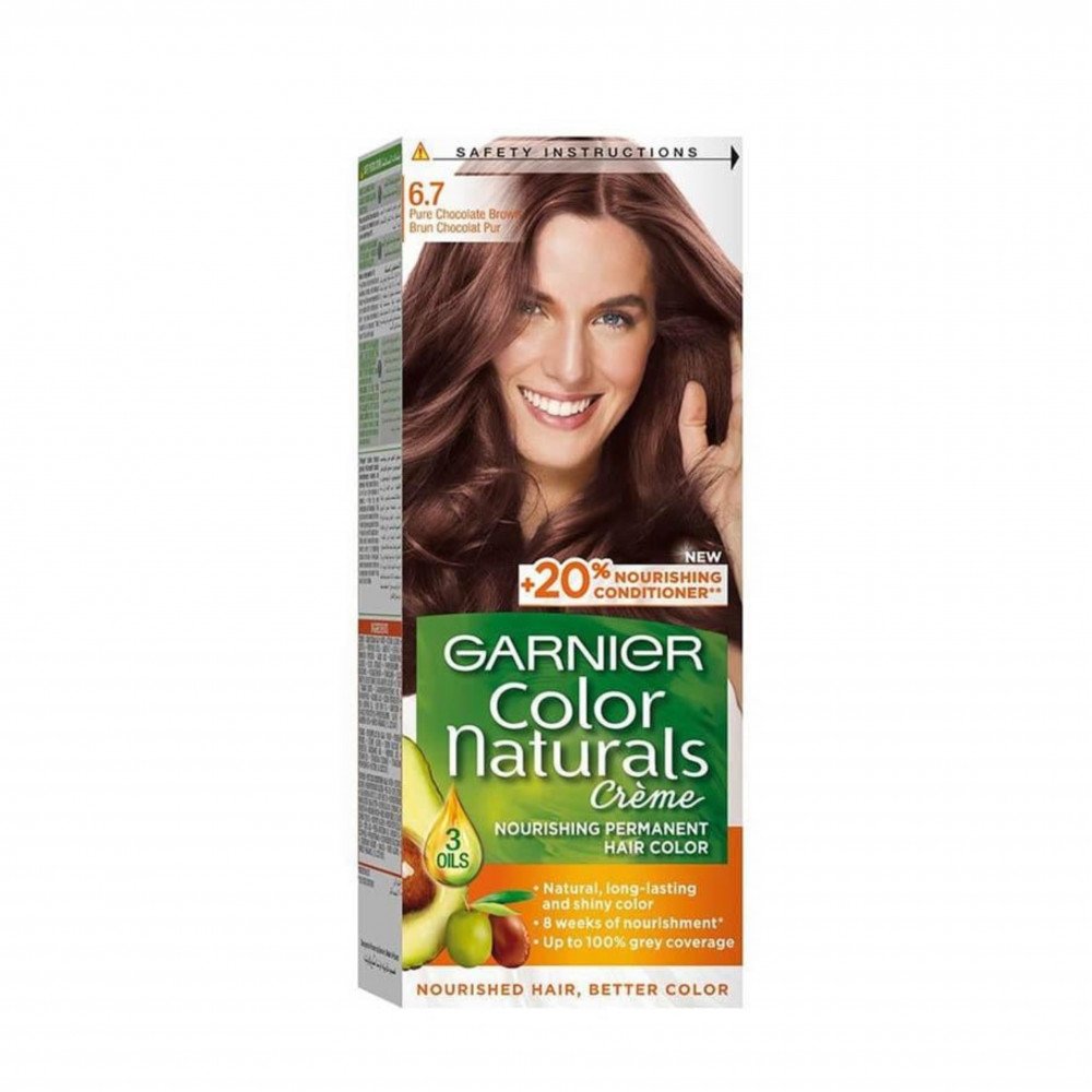 صبغة كولور ناتشرلز كريم من قارنييه - بني شكولاتة نقي