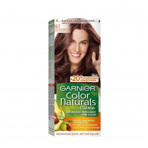 صبغة كولور ناتشرلز كريم من قارنييه - بني شكولاتة نقي