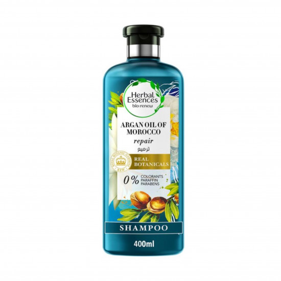 هيربل ايسنسز شامبو رينيو لتجديد واصلاح الشعر بزيت الارجان المغربي | 400 مل