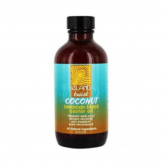 زيت الخروع الأسود الجاميكي بجوز الهند من ايلاند تويست - 118 مل زيت الخروع الأسود الجاميكي بجوز الهند من ايلاند تويست - 118 مل