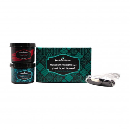 مجموعة الحمام المغربي بزيت الاوكالبتوس الاساسي من جاردن اوليان مجموعة الحمام المغربي بزيت الاوكالبتوس الاساسي من جاردن اوليان