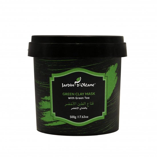 قناع الطين الأخضر بالشاي الأخضر من جاردن اوليان - 500ج 