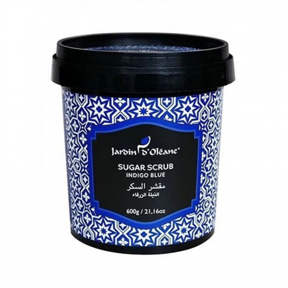 مقشر السكر بالنيلة الزرقاء من جاردن اوليان - 600 جرام مقشر السكر بالنيلة الزرقاء من جاردن اوليان - 600 جرام