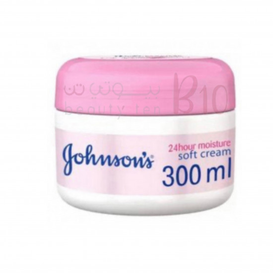  كريم للجسم ترطيب 24 ساعة ناعم من جونسون عبوة 300 مل
