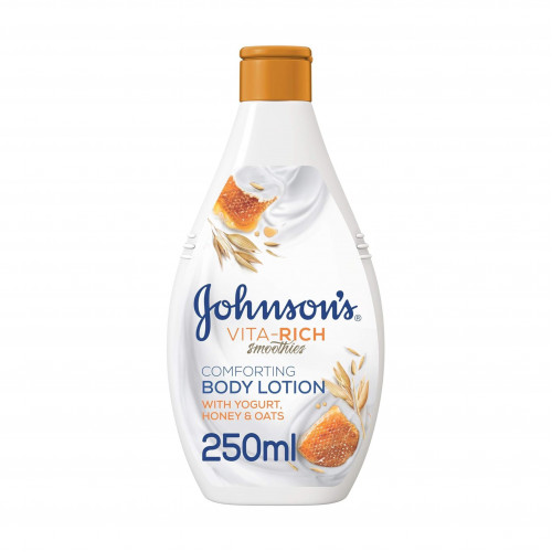 لوشن مريح للجسم مع خلاصة اللبن والعسل والشوفان من جونسون 250 مل