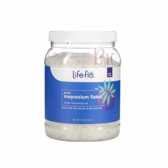 رقائق المغنيسيوم النقي محلول كلوريد المغنيسيوم من لايف فلو - 44 أوقية