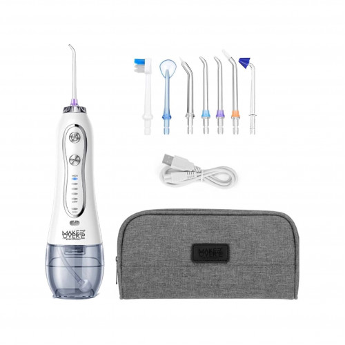 هايسميل جهاز تنظيف الأسنان واللسان بالماء أبيض من ميك اوفر 300ml