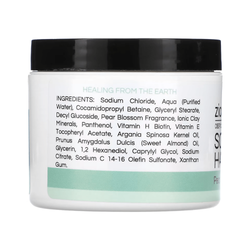 زيون هيلث مقشر للشعر وفروة الرأس للتنظيف العميق بأزهار الكمثرى وملح البحر - 113جم