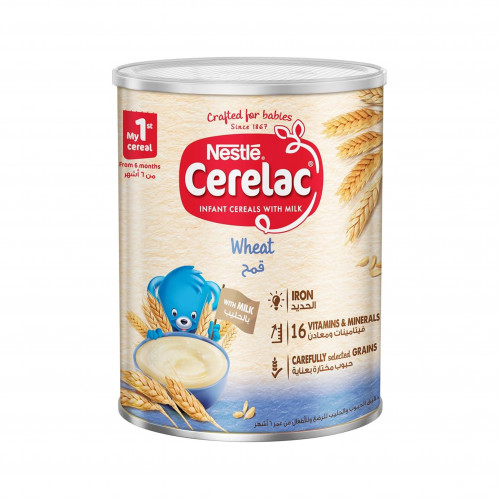 نستله سيريلاك، حبوب للأطفال مع الحليب والقمح 400غم نستله سيريلاك، حبوب للأطفال مع الحليب والقمح 400غم