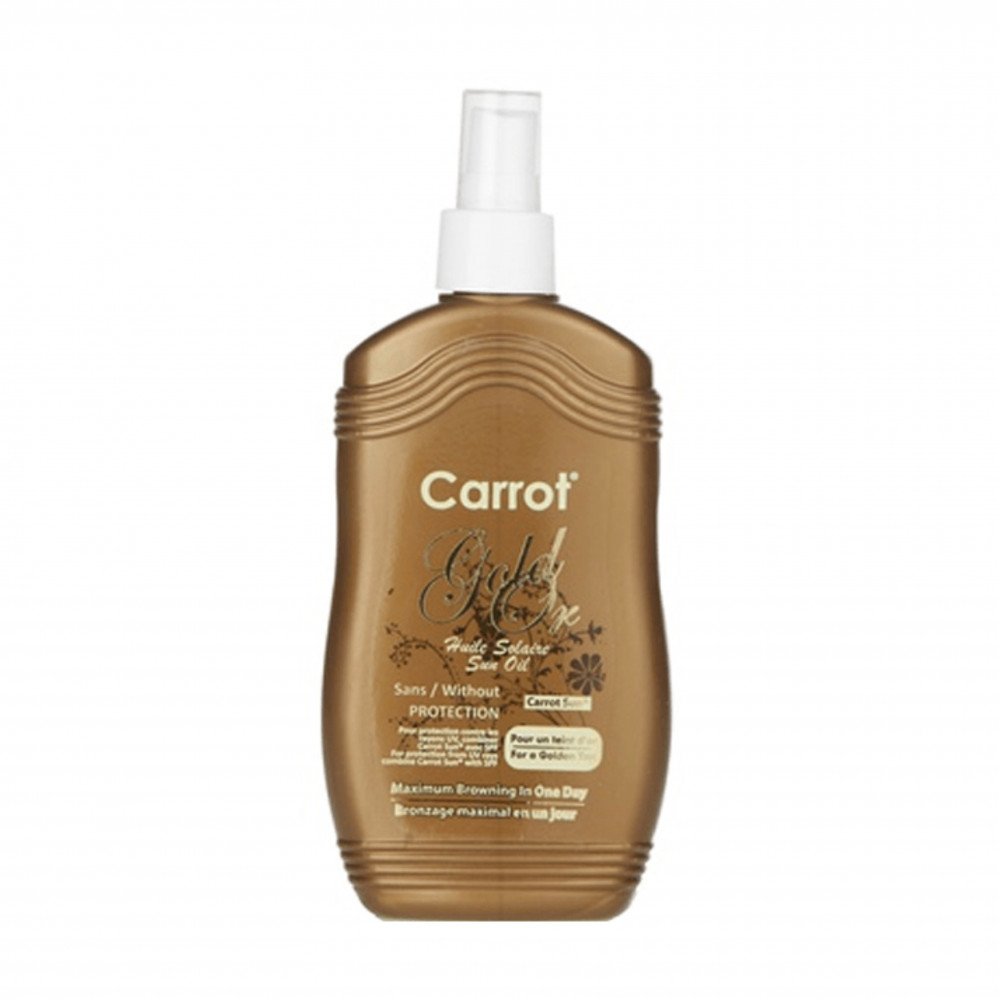 بخاخ زيت تسمير البشرة كاروت صن الذهبي - 200 مل