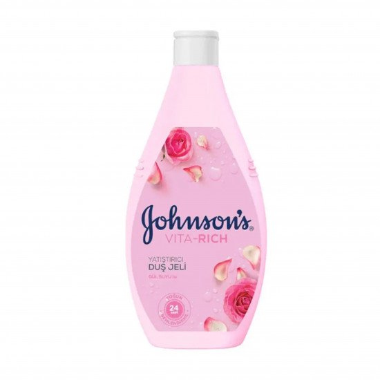 جونسون فيتا ريتش غسول الجسم المهدئ بماء الورد - 400 مل