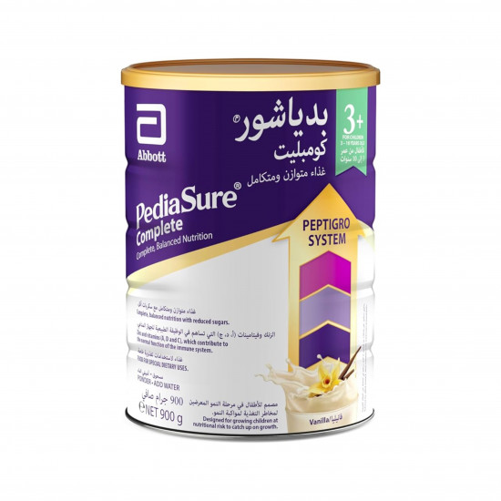بدياشور- 3+ حليب أطفال غذاء تكميلي فانيلا - 900 جم