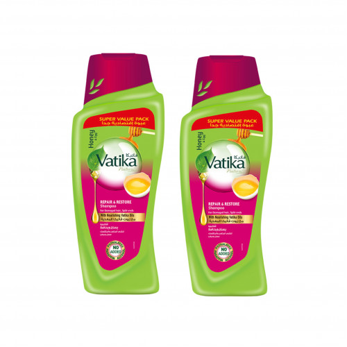 شامبو يصلح ويحافظ على الشعر بالعسل والبيض من فاتيكا - 1+1-400مل
