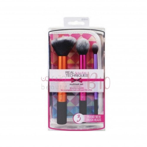 مجموعة فرش مكياج كابوكي من ريل تكنيك متعددة المهام 4قطع