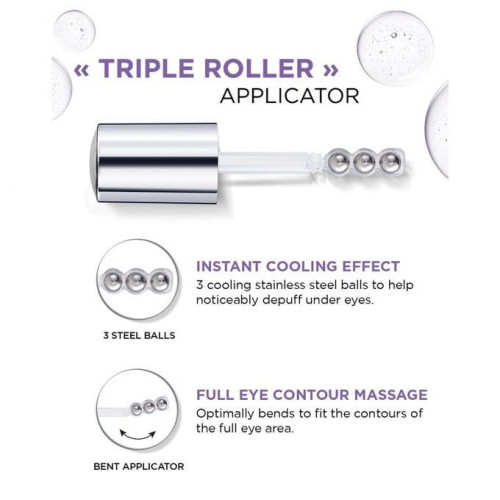 سيروم العيون 1.5٪ حمض الهيالورونيك نقي ، 1٪ كافيين من لوريال 20مل