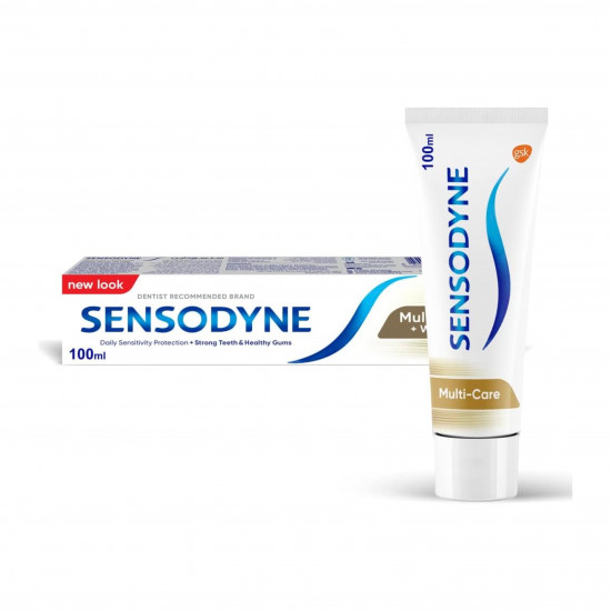 معجون أسنان سنسوداين متعدد العناية + تبييض، 100 مل معجون أسنان سنسوداين متعدد العناية + تبييض، 100 مل