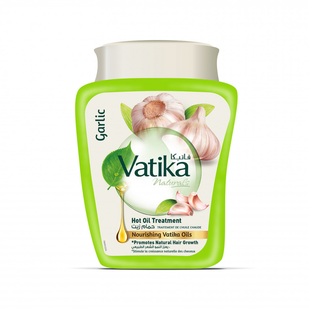 حمام زيت فاتيكا ناتشورالز - علاج بالزيت الساخن، غني بالثوم لتعزيز نمو الشعر  1000جم