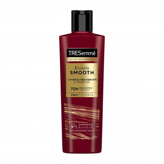 شامبو كيراتين سموث بزيت الأرجان للشعر الجاف والمجعد من تريسمي، 200 مل شامبو كيراتين سموث بزيت الأرجان للشعر الجاف والمجعد من تريسمي، 200 مل