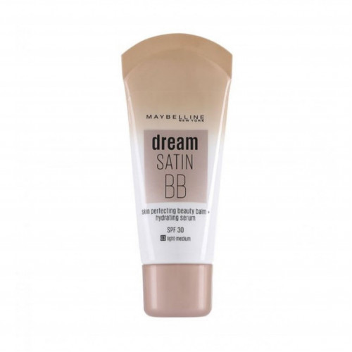كريم بي بي دريم ساتين للبشرة SPF 30 من ميبلين 03 فاتح وسط 30مل كريم بي بي دريم ساتين للبشرة SPF 30 من ميبلين 03 فاتح وسط 30مل