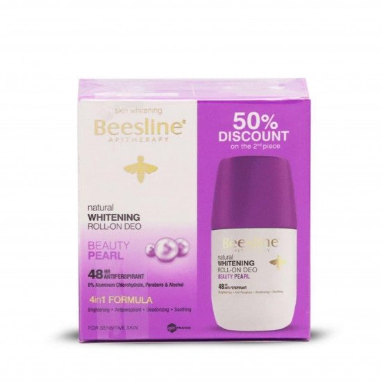 مزيل عرق رول أون من بيزلين لتفتيح البشرة طبيعيًا برائحة اللؤلؤة الجميلة 2 حبة -50 مل مزيل عرق رول أون من بيزلين لتفتيح البشرة طبيعيًا برائحة اللؤلؤة الجميلة 2 حبة -50 مل