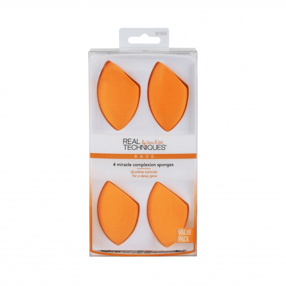 اسفنجة مكياج ميركل من ريل تكنيك - 4 قطع