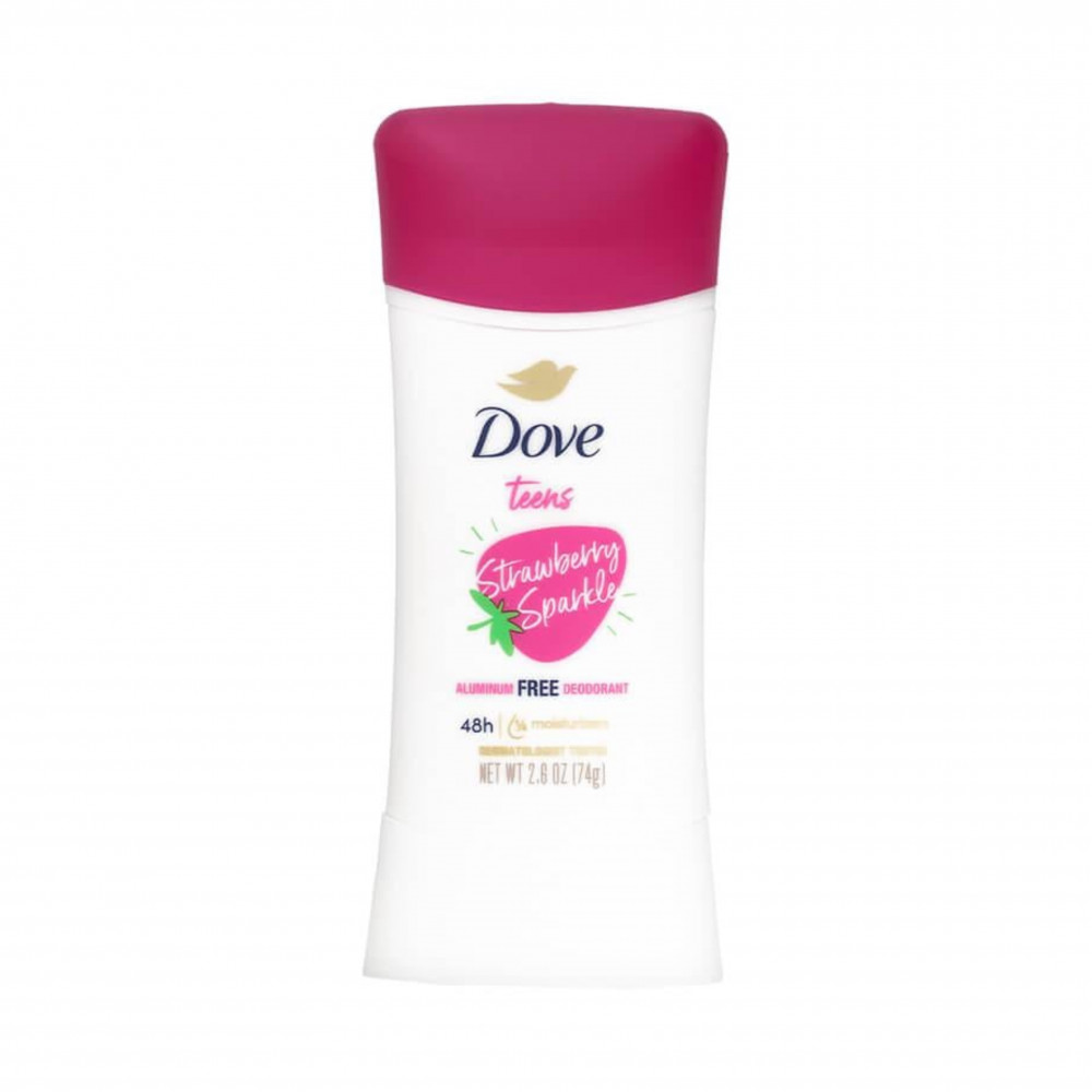 مزيل عرق دوف ستيك برائحة الفراولة للمراهقين - 74 جم