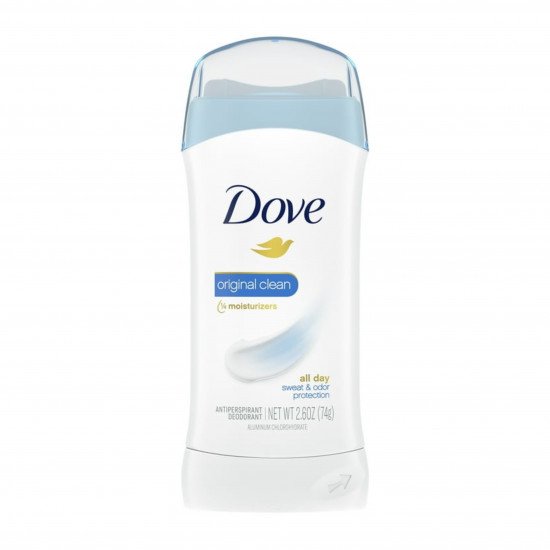 مزيل عرق دوف الأصلي للتنظيف طوال اليوم، حماية من العرق والرائحة، 2.6 أونصة