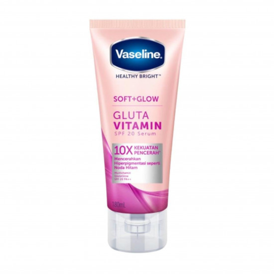 سيروم فازلين جلوتا فيتامين لتفتيح البقع الداكنة مع عامل حماية من الشمس 20- 180 مل