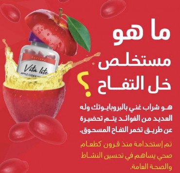 هوليستا فيتا لايت خل التفاح - 90 قطعة 