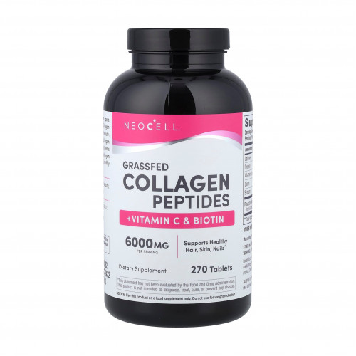 كولاجين فائق ، + فيتامين جـ وبيوتين من نيوسيل 270 قرصًا كولاجين فائق ، + فيتامين جـ وبيوتين من نيوسيل 270 قرصًا