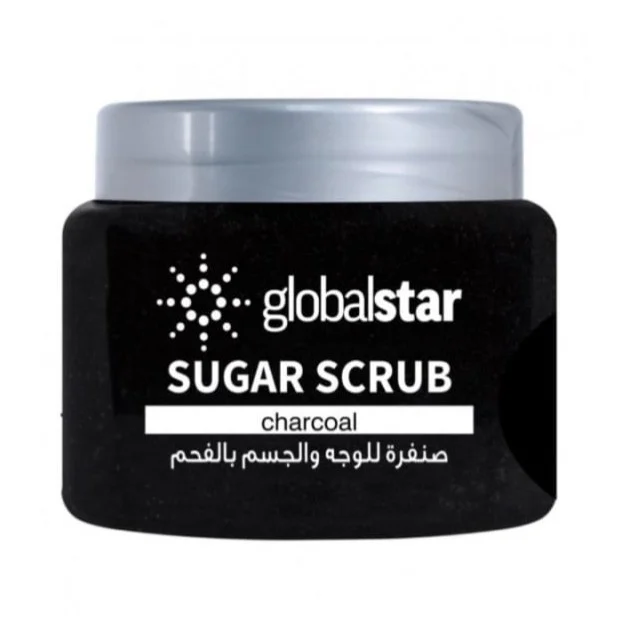 جلوبال - صنفرة السكر للوجه والجسم بخلاصة الفحم 600جم