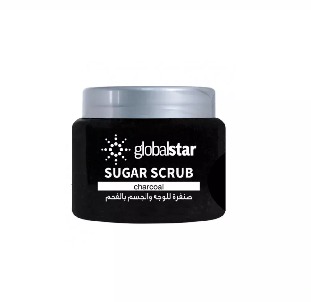 جلوبال - صنفرة السكر للوجه والجسم بخلاصة الفحم 600جم