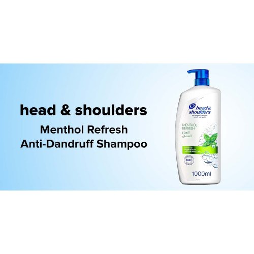 شامبو ضد القشرة بالنعناع المنعش من هيد & شولدرز  1000 مل